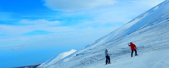 sciare sull'etna